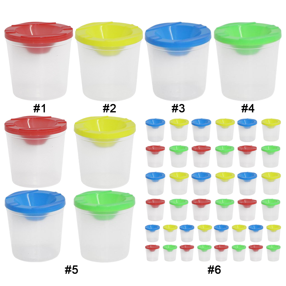 Non-Spill Paint Cups with Colo - Art Craft Cup recension och pris