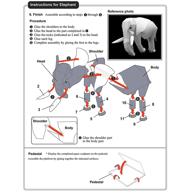 African Elephant Origami Art M - Art Craft Center recension och pris