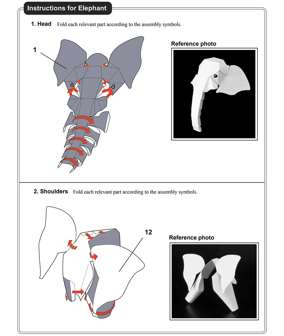 African Elephant Origami Art M - Art Craft Center recension och pris