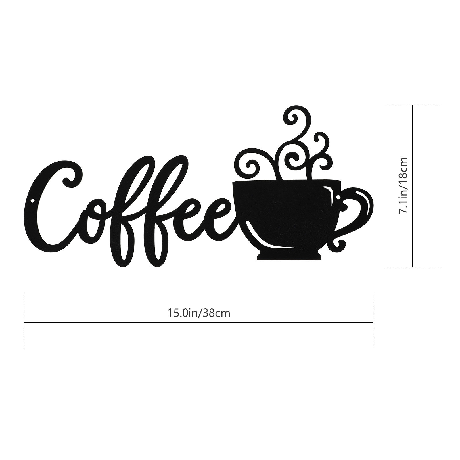 1Set Coffee Cup Pattern Wall P - Art Craft Cup recension och pris