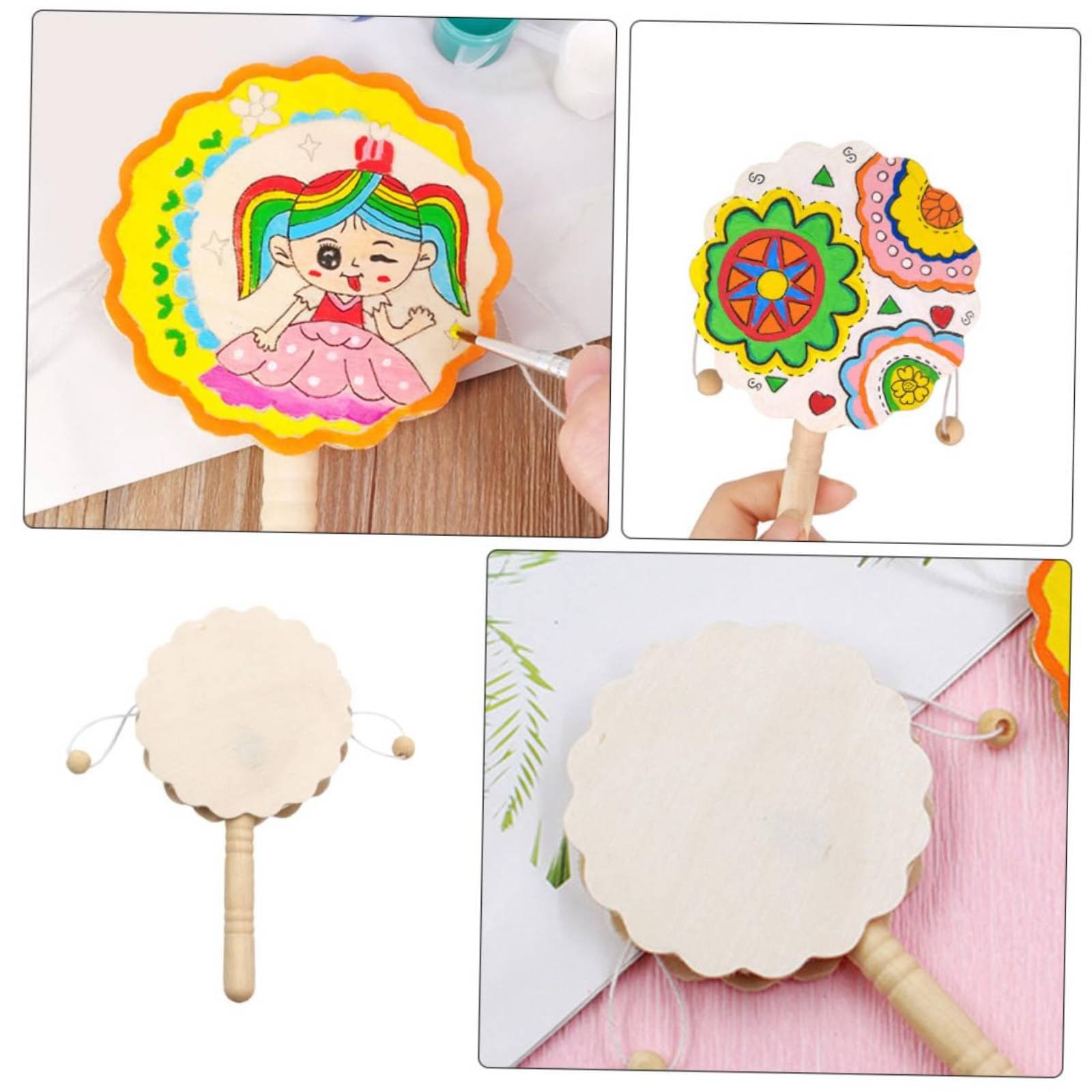 DIY Wooden Rattle Drum Even-Su - Art Craft Workshop recension och pris