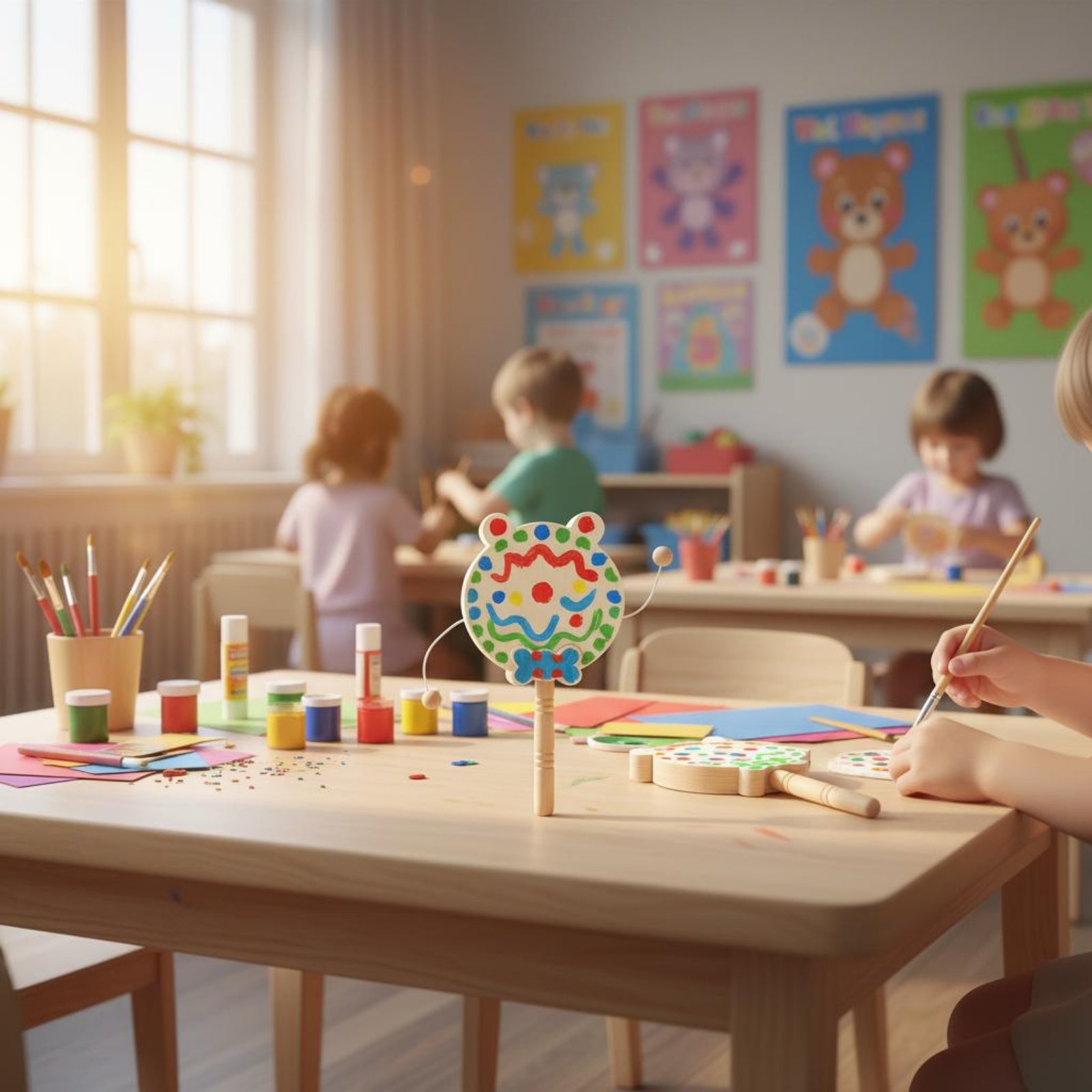 DIY Wooden Rattle Drum Even-Su - Art Craft Workshop recension och pris