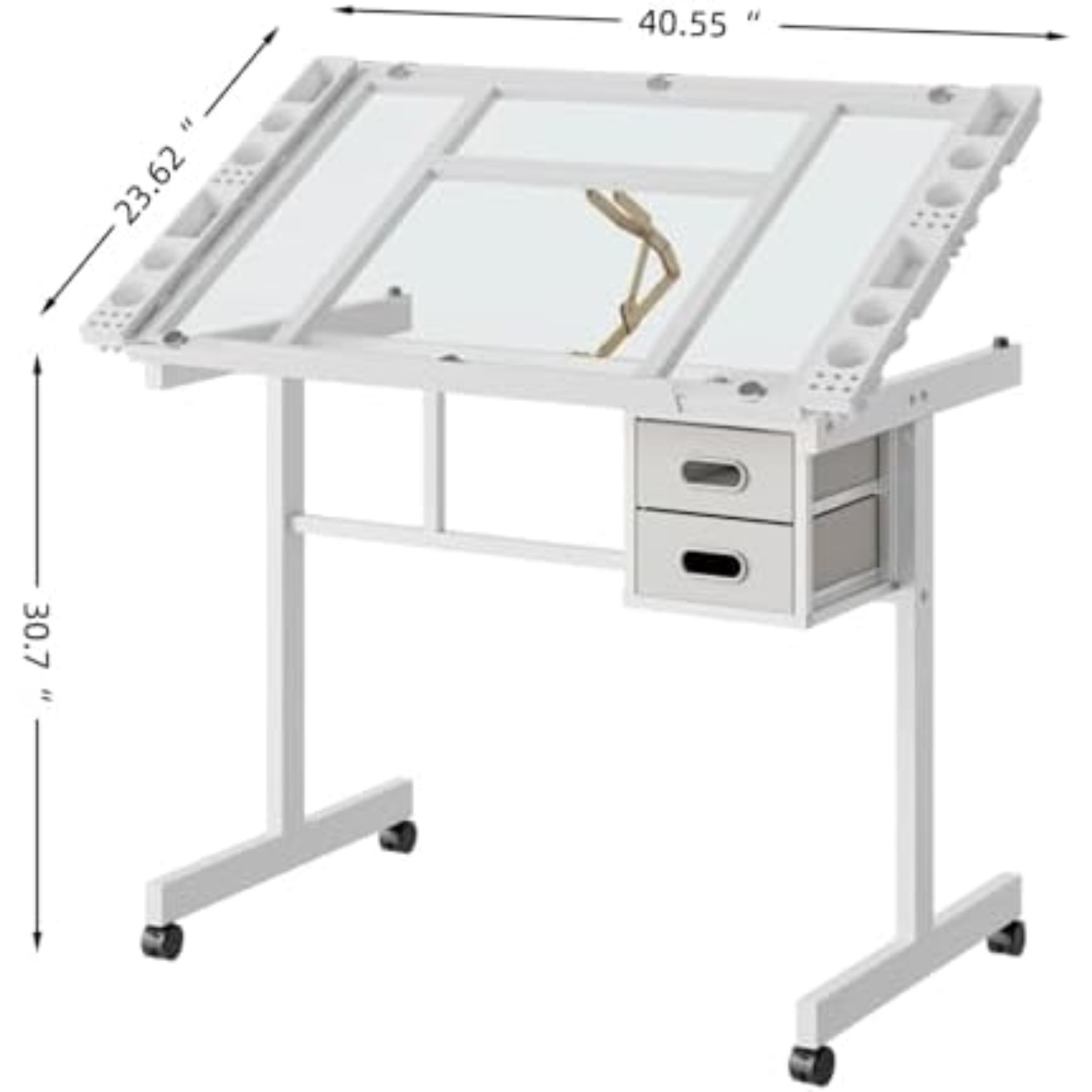 Rolling Drafting Table Desk, P - Art Crafts recension och pris