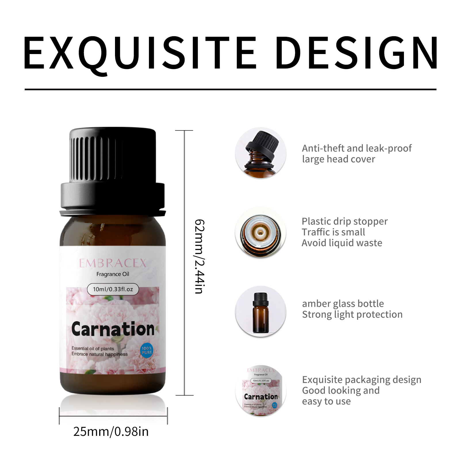 10ml Carnation Essential Oil F - Art Craft Things recension och pris