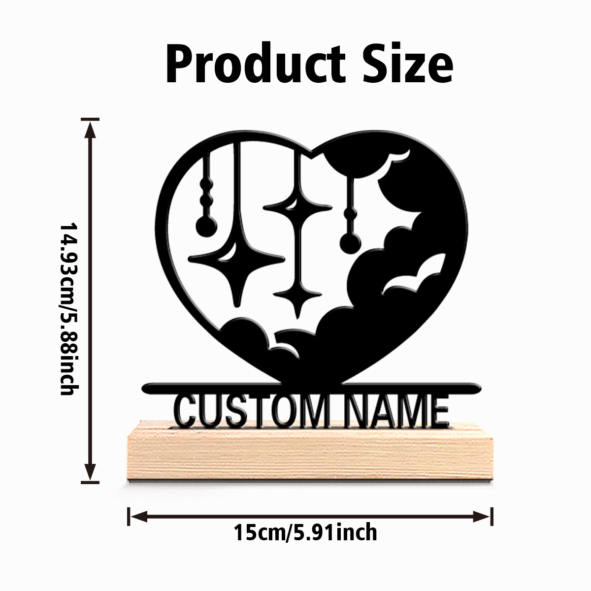 1pc Fashion love cloud Customi - Art Craft Us recension och pris