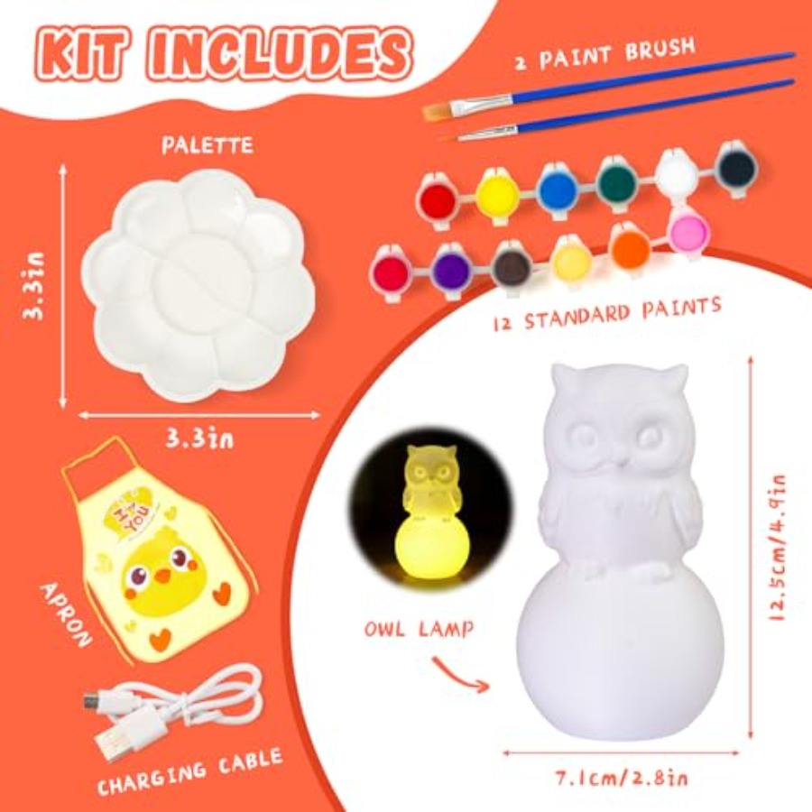 Paint Your Own Lamp Kit, Arts  - Art Craft Night recension och pris