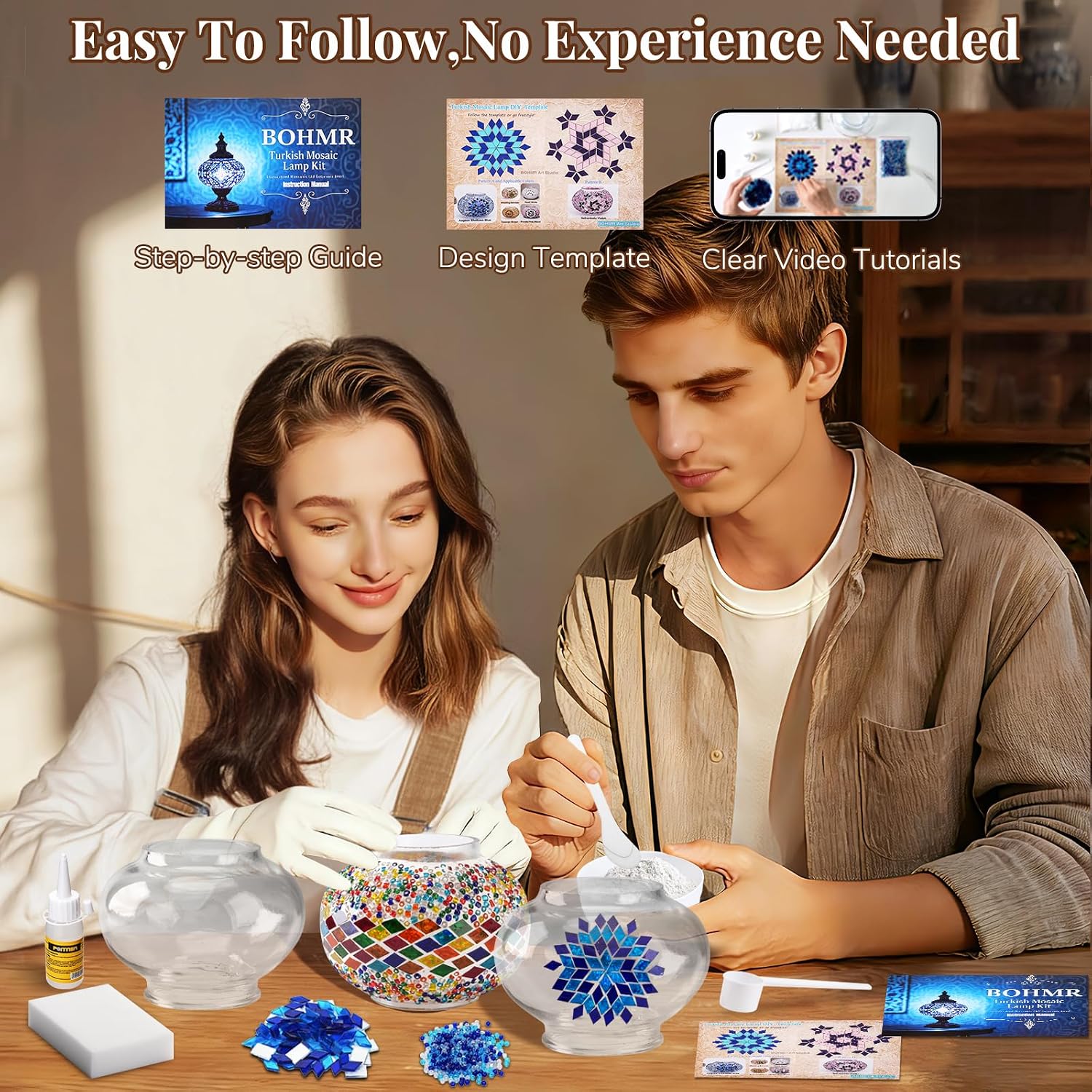 DIY 3 Globe Turkish Mosaic Lam - Art Crafts recension och pris