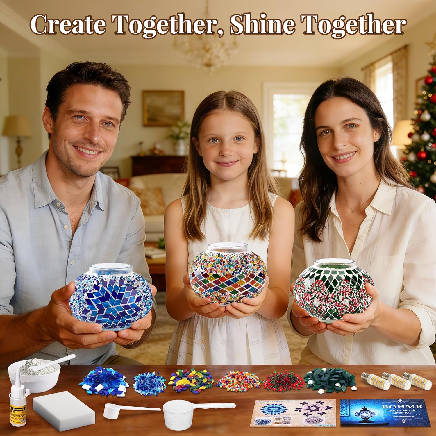DIY 3 Globe Turkish Mosaic Lam - Art Crafts recension och pris