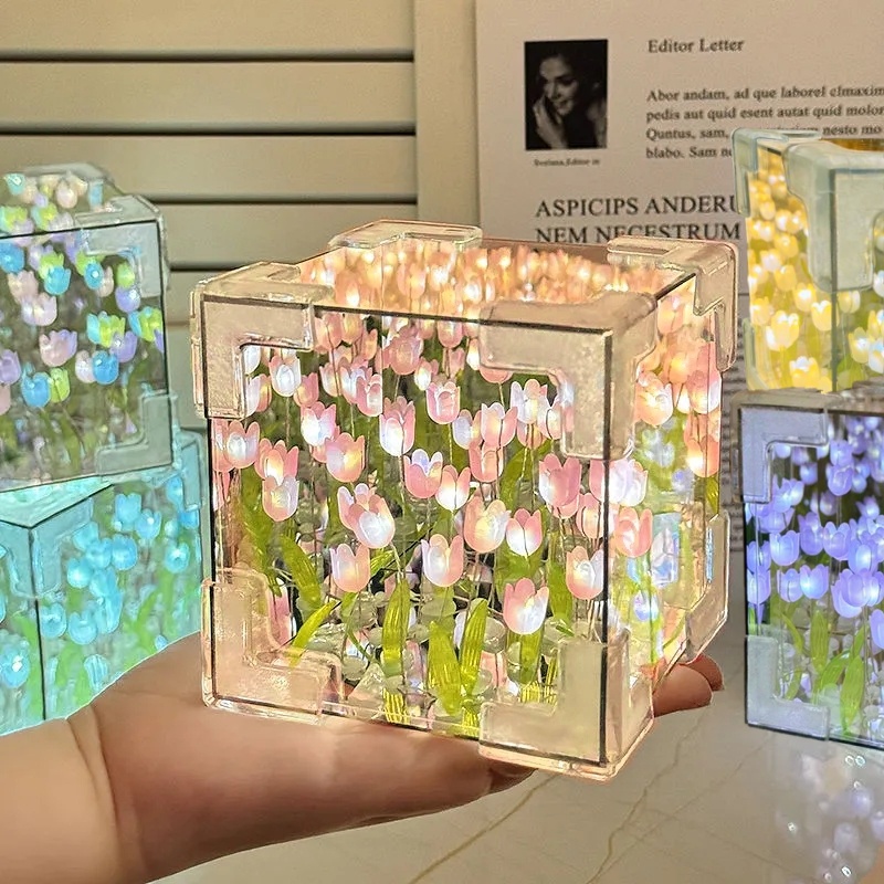 DIY Tulip Mirror Cube Lamp Sim - Art Craft Night recension och pris