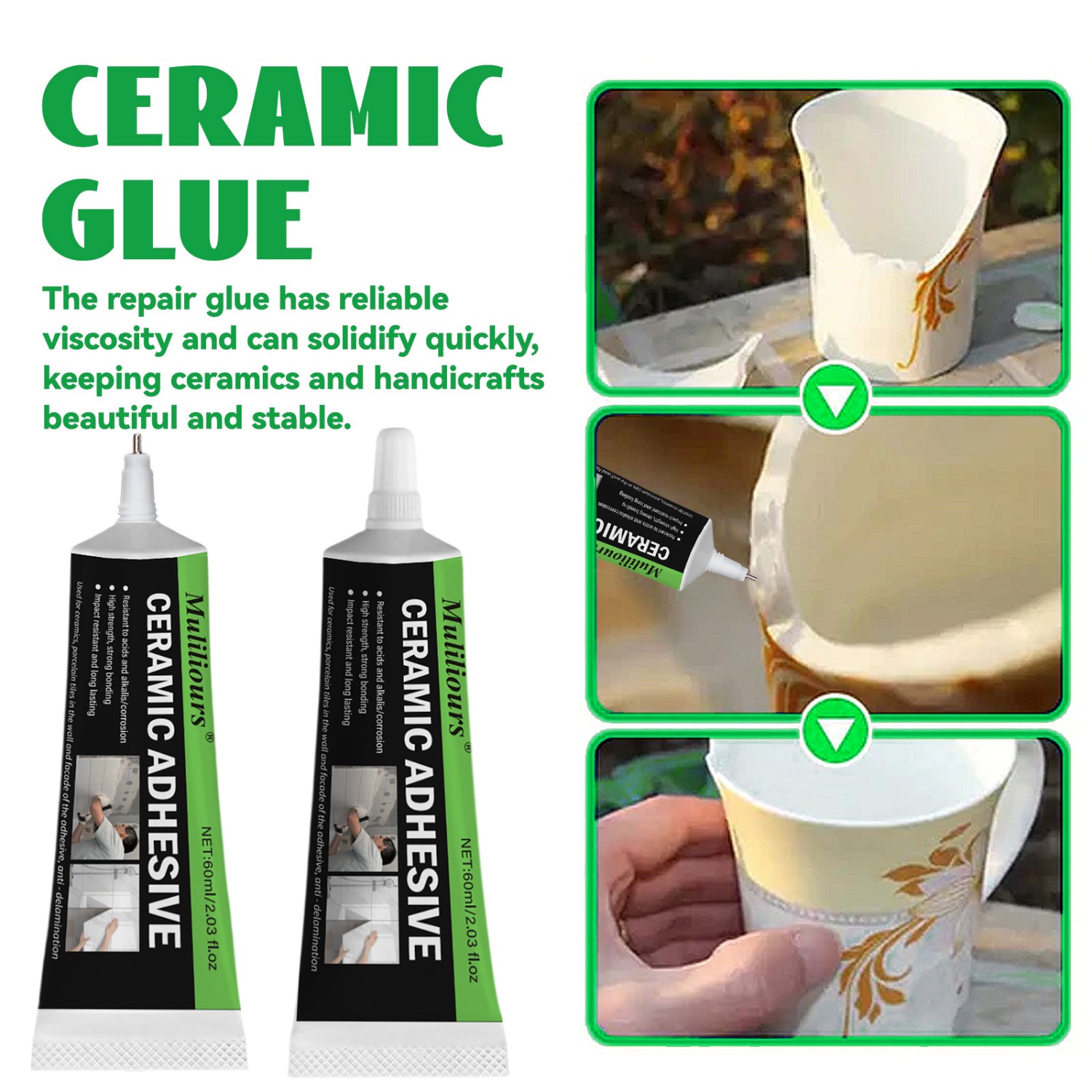 Ceramic Repair Glue Ultra-Stro - Art Craft Cup recension och pris