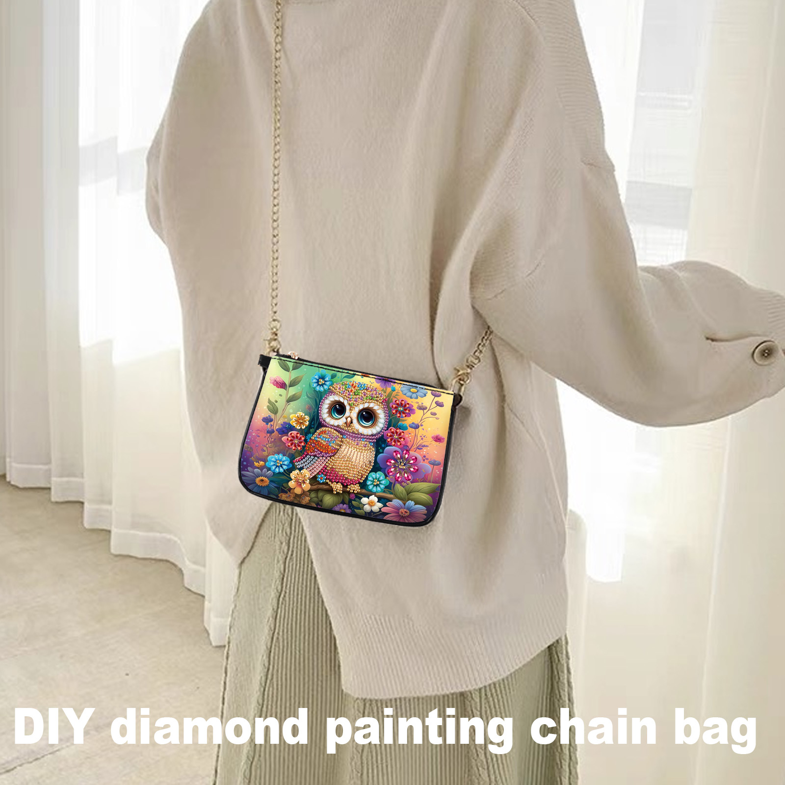 Colorful Owl Diamond Art Paint - Art Craft Bag recension och pris