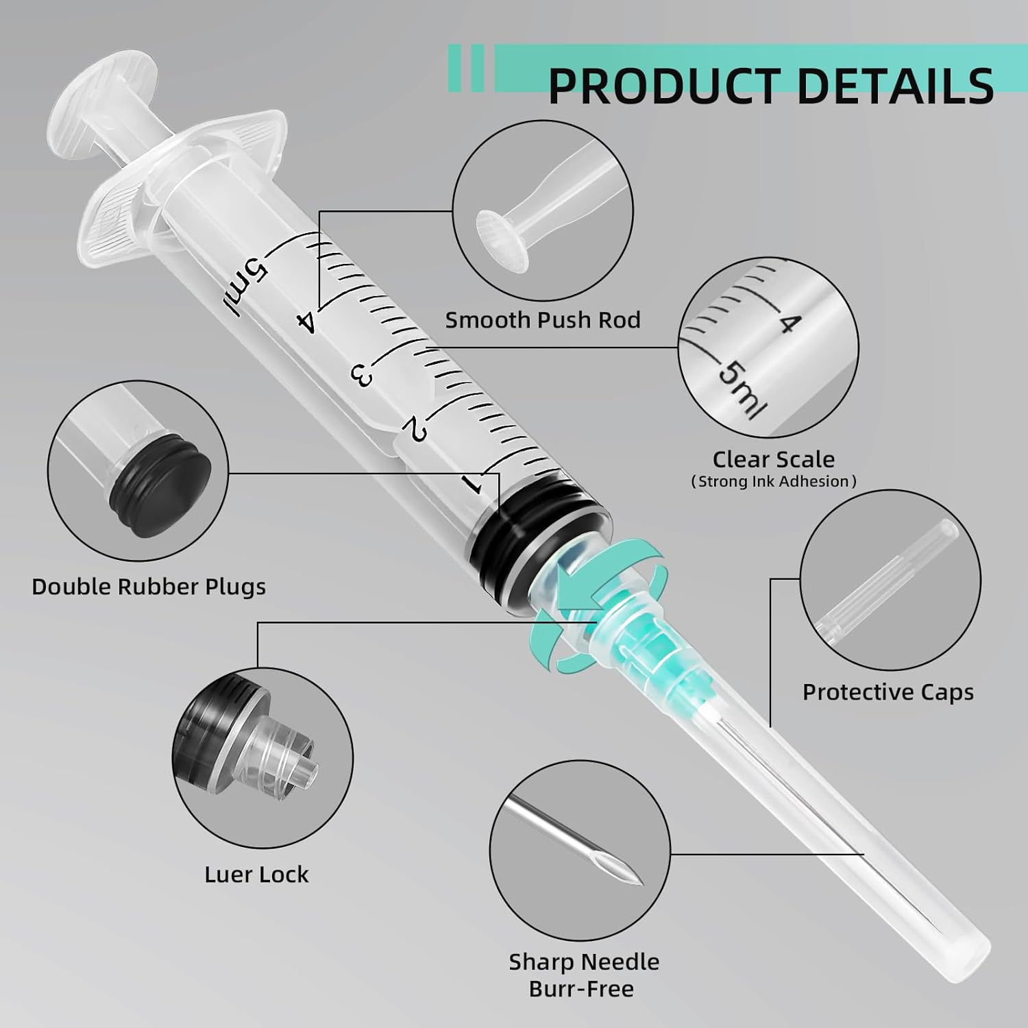 5ml Luer Lock Syringe, Suitabl - Art Craft Things recension och pris