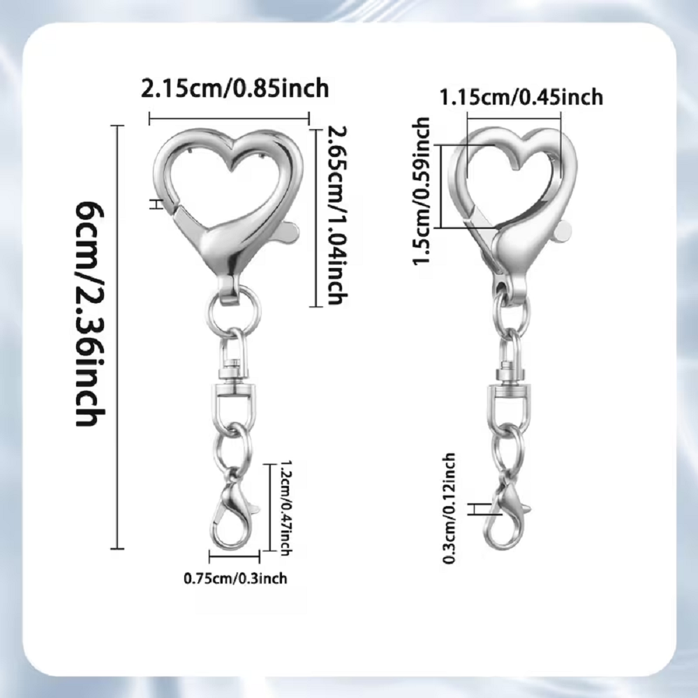 5/15/30Pcs Heart Shaped Swivel - Art Craft Market recension och pris
