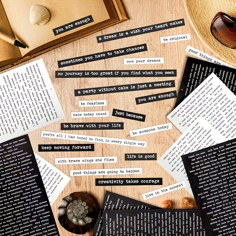 406pcs Inspirational Quote Sti - Art Craft Quotes recension och pris