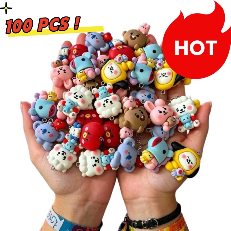7pcs BT21 Resin Cartoon Charm  - Art Craft Market recension och pris