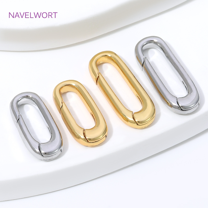 1/2/4Pcs 18K Gold Plated Oval  - Art Craft Market recension och pris