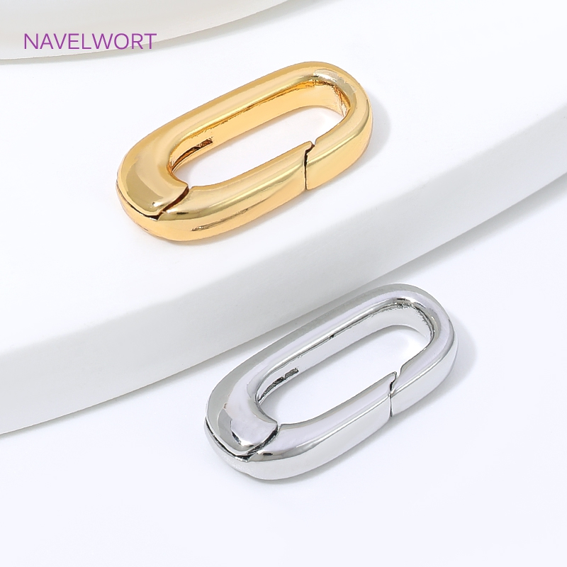 1/2/4Pcs 18K Gold Plated Oval  - Art Craft Market recension och pris