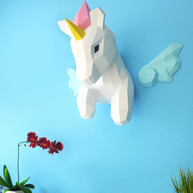 Rainbow Unicorn Animal Wall De - Art Craft Center recension och pris