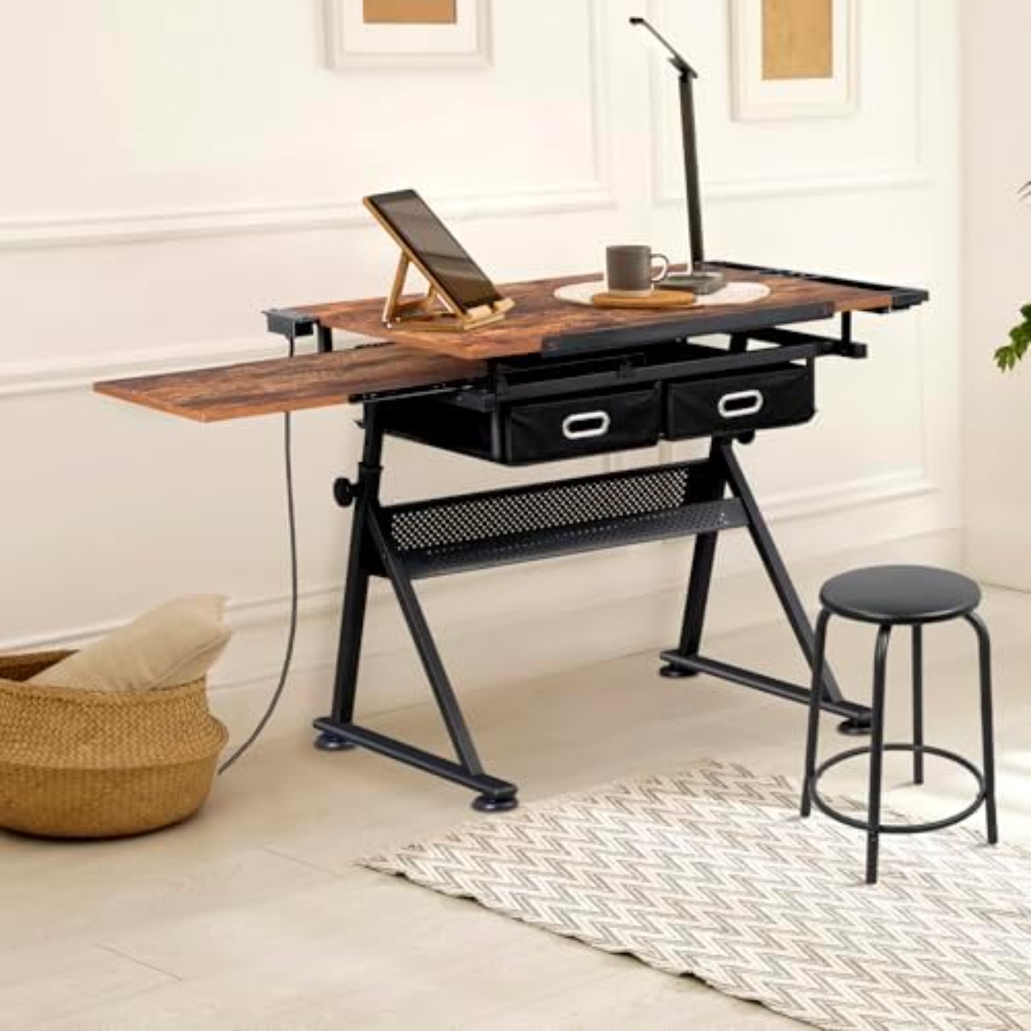 Adjustable Drafting Table with - Art Crafts recension och pris