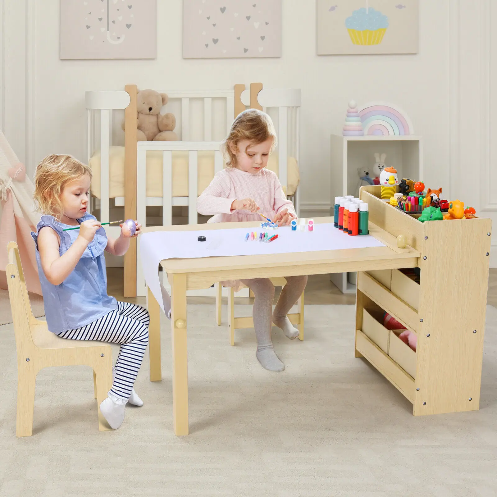 Kids Art Table and Chair Set w - Art Craft Quotes recension och pris