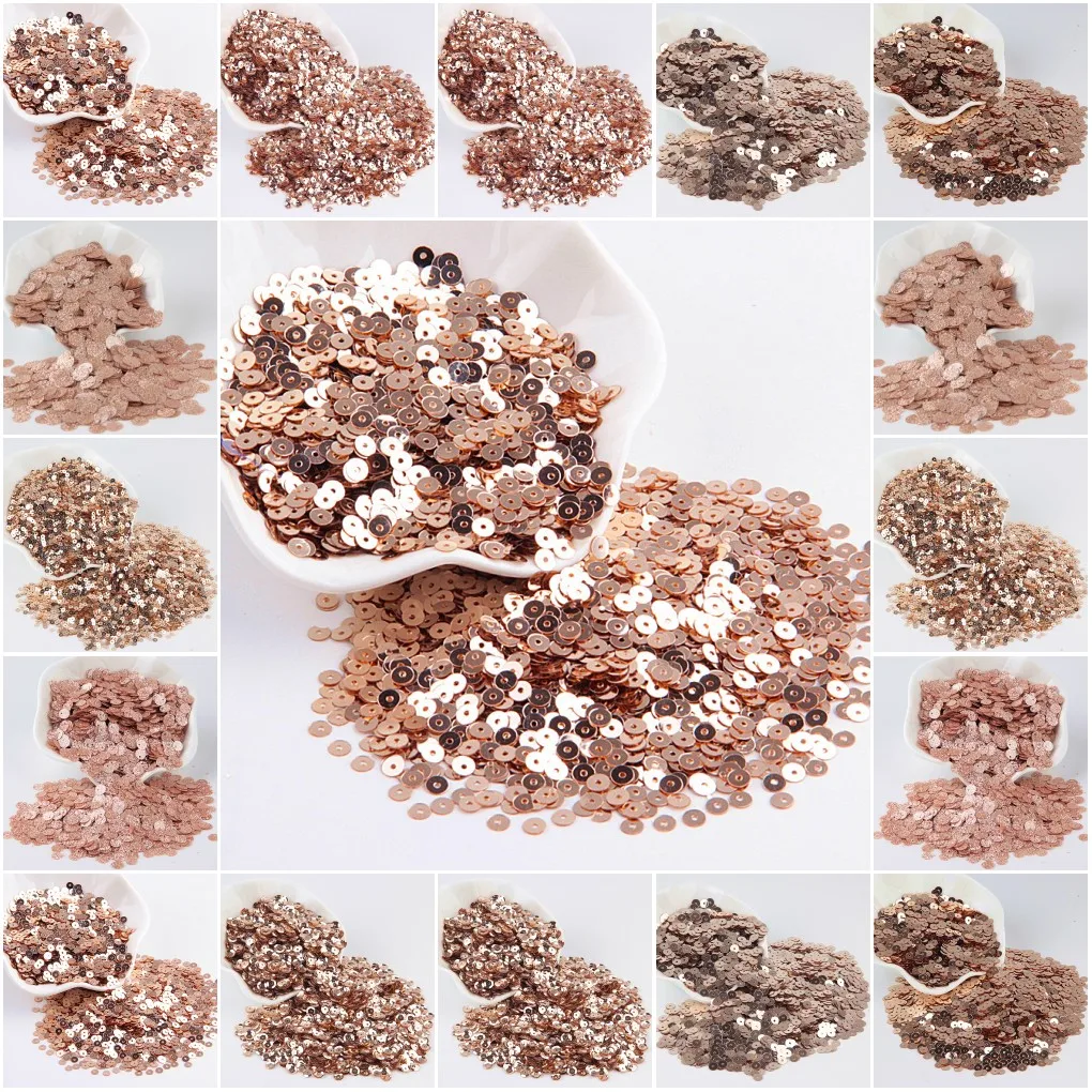 Champagne Sequin 3mm -10mm Gli - Art Craft Cup recension och pris