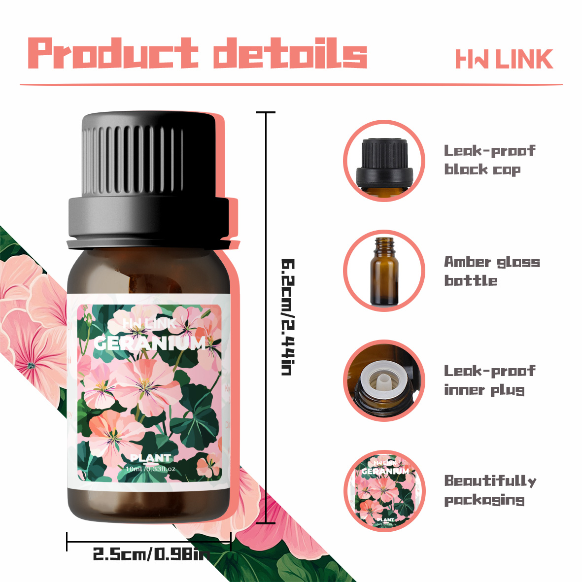 Geranium Essential Oil 10ml 10 - Art Craft Things recension och pris