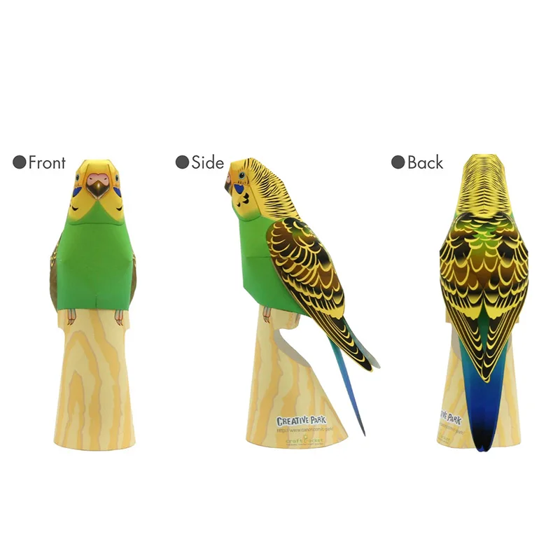 Budgerigar Parrot Bird Handmad - Art Craft Center recension och pris
