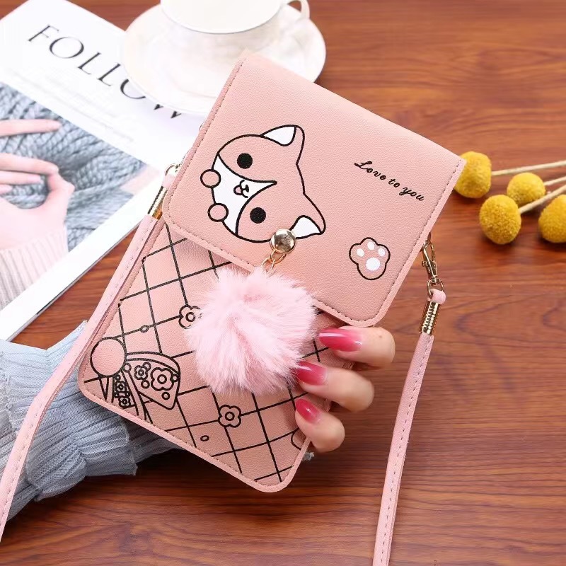 Cute Cartoon Pattern Touch-Scr - Art Craft Bag recension och pris
