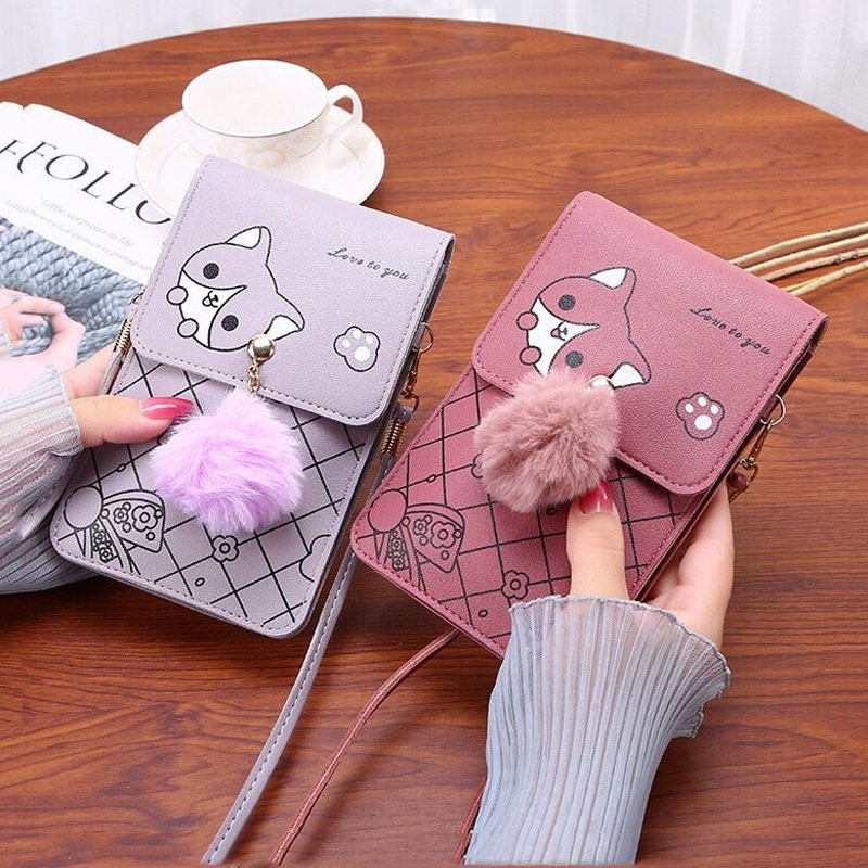Cute Cartoon Pattern Touch-Scr - Art Craft Bag recension och pris