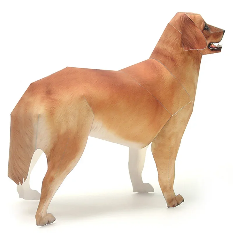 Golden Retriever Dog Paper Mod - Art Craft Center recension och pris