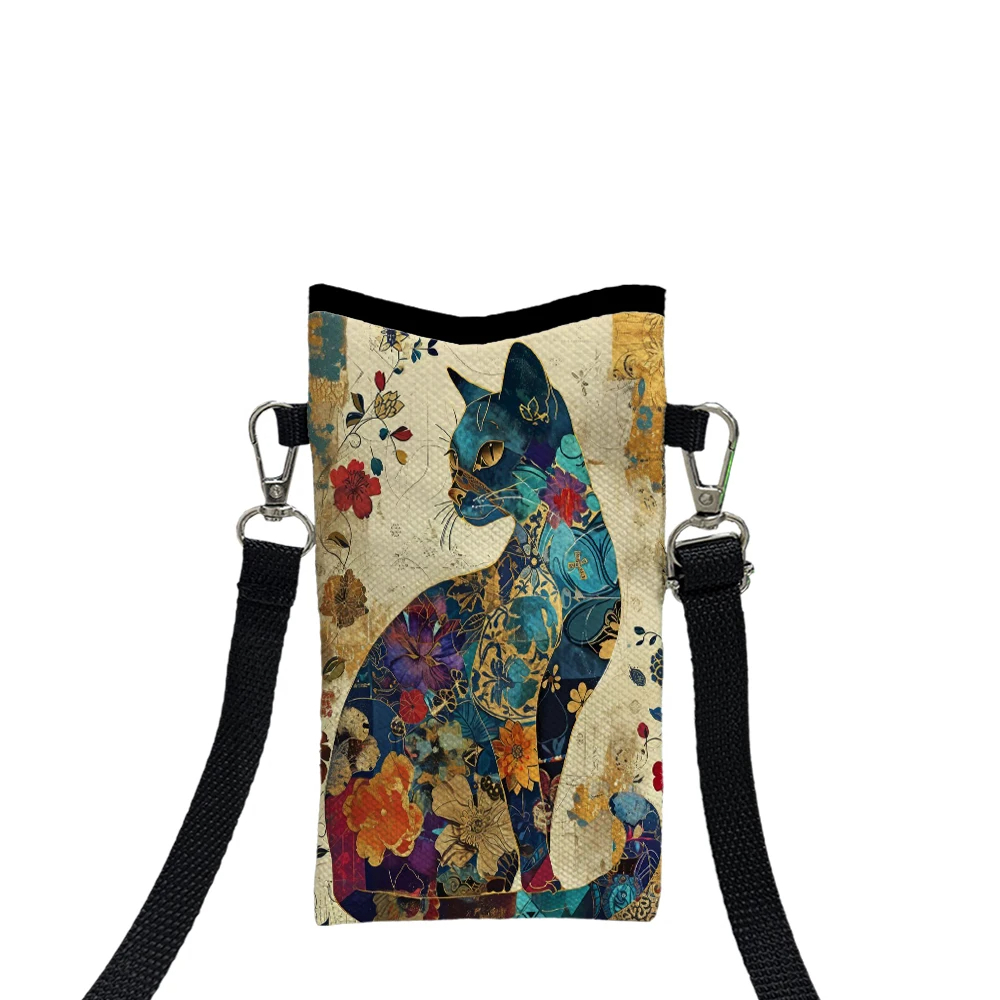 Floral Cat Pattern Crossbody B - Art Craft Bag recension och pris