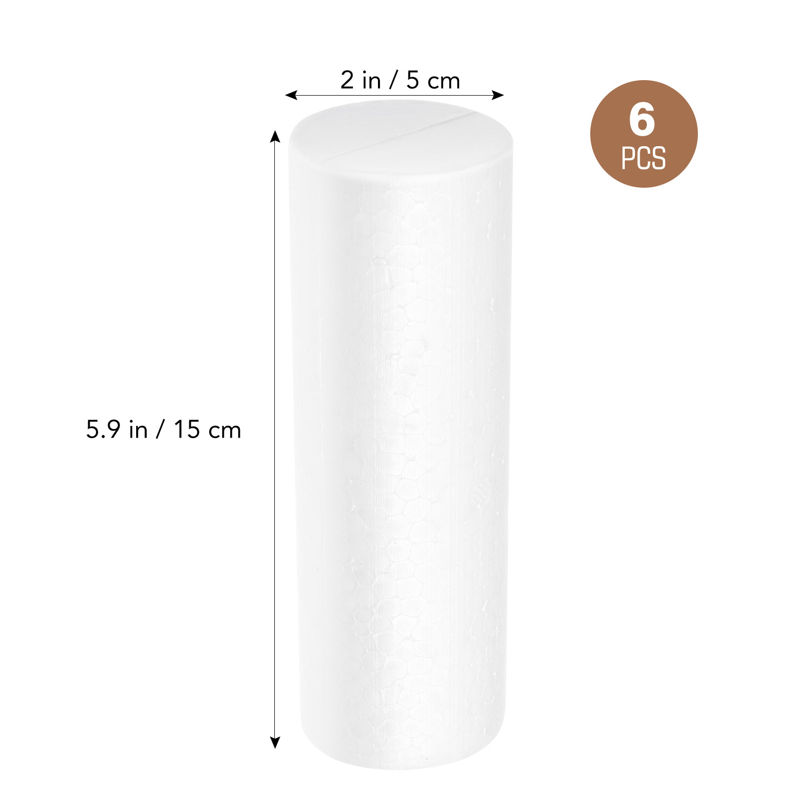 6Pcs Foam Cylinder Crafts Prem - Art Craft For Christmas recension och pris