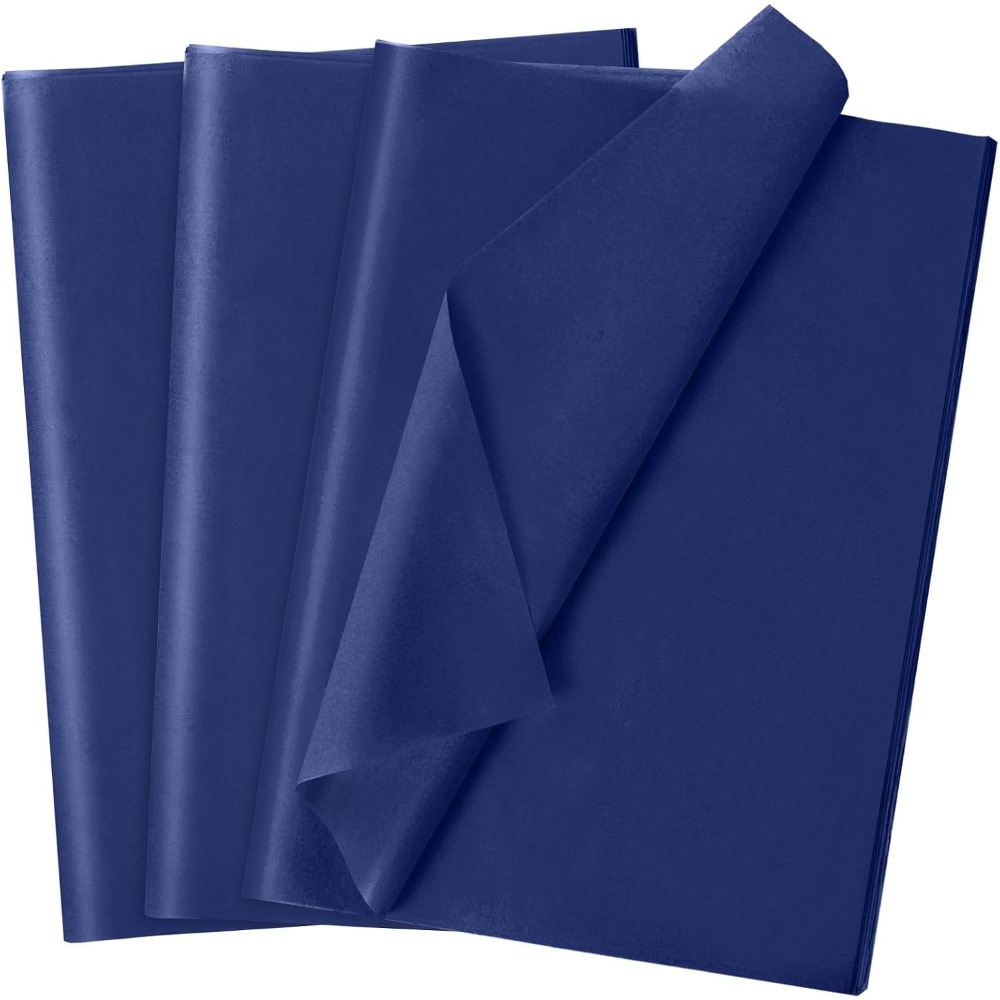 120 Sheets Navy Blue Tissue Pa - Art Crafts recension och pris