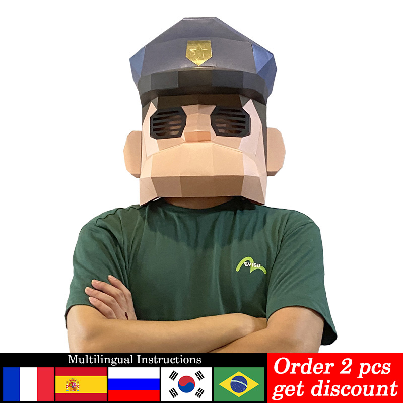 Cartoon Police Mask Paper Mode - Art Craft Center recension och pris
