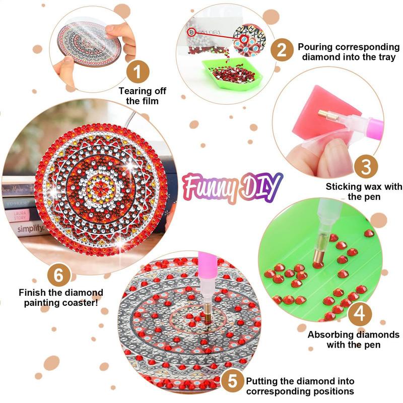 Gem Art Coasters Craft Kits Pa - Art Craft Cup recension och pris