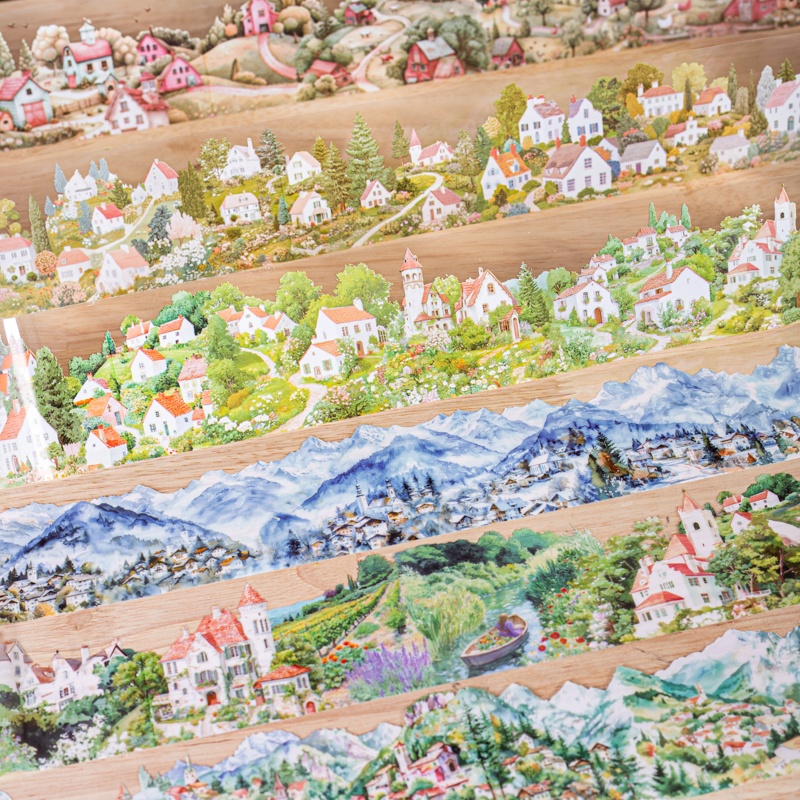 6 Rolls 6Cm×200Cm Village Them - Art Craft Village recension och pris