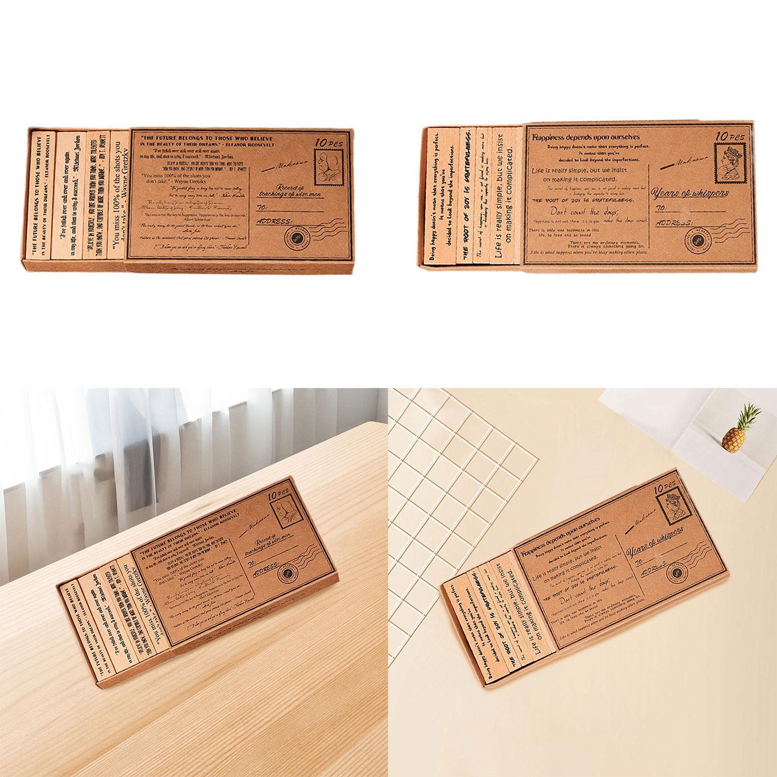 Wooden Stamp Set Handcraft Dec - Art Craft Quotes recension och pris