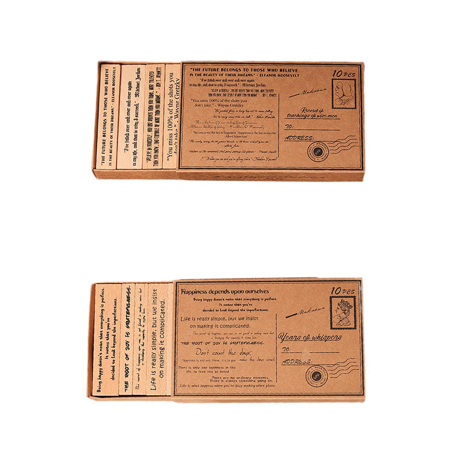 Wooden Stamp Set Handcraft Dec - Art Craft Quotes recension och pris