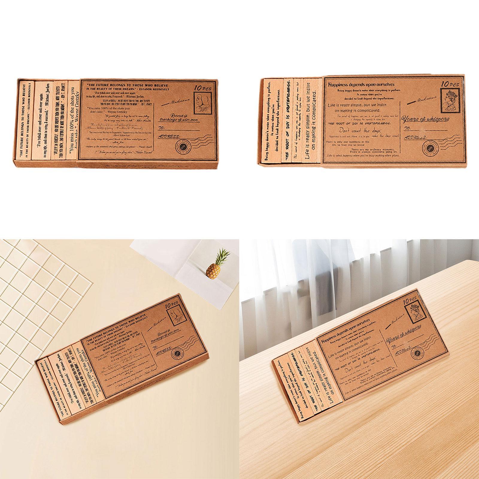 Wooden Stamp Set Handcraft Dec - Art Craft Quotes recension och pris