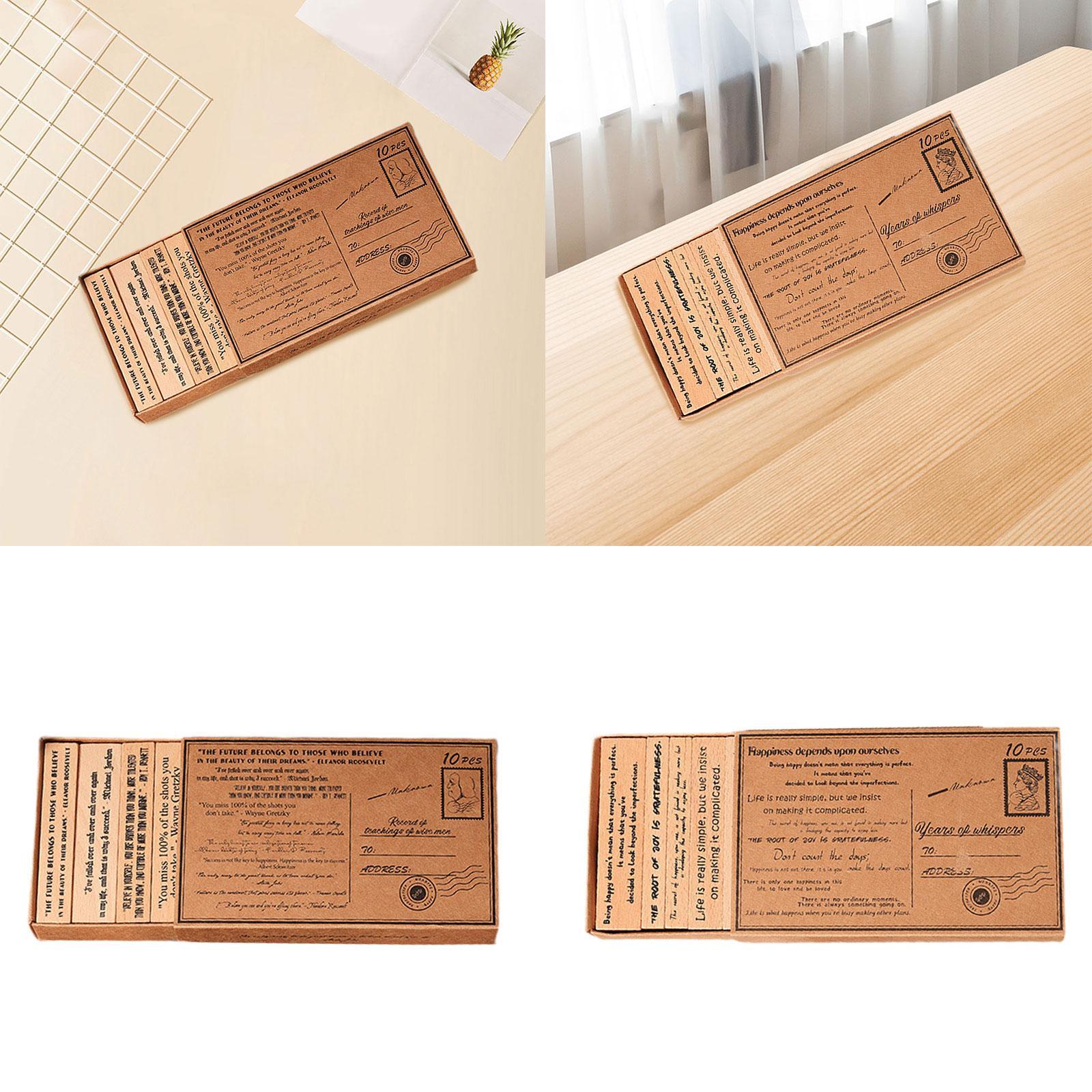 Wooden Stamp Set Handcraft Dec - Art Craft Quotes recension och pris