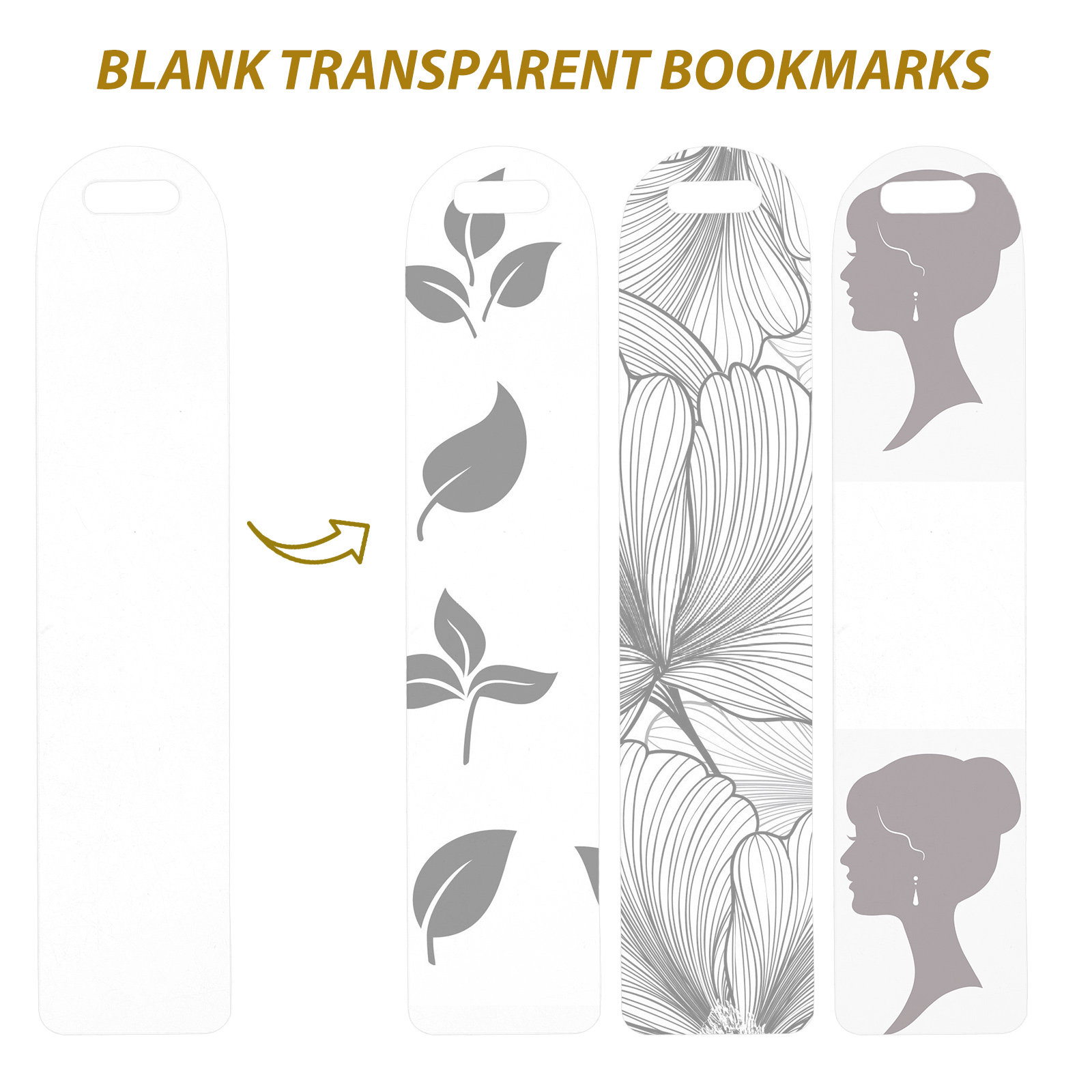 10Pcs Clear Acrylic Bookmarks  - Art Craft Gift Ideas recension och pris