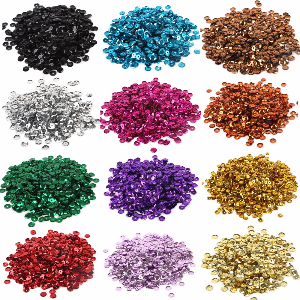 20g Silver Cup Sequin 6mm Flat - Art Craft Cup recension och pris