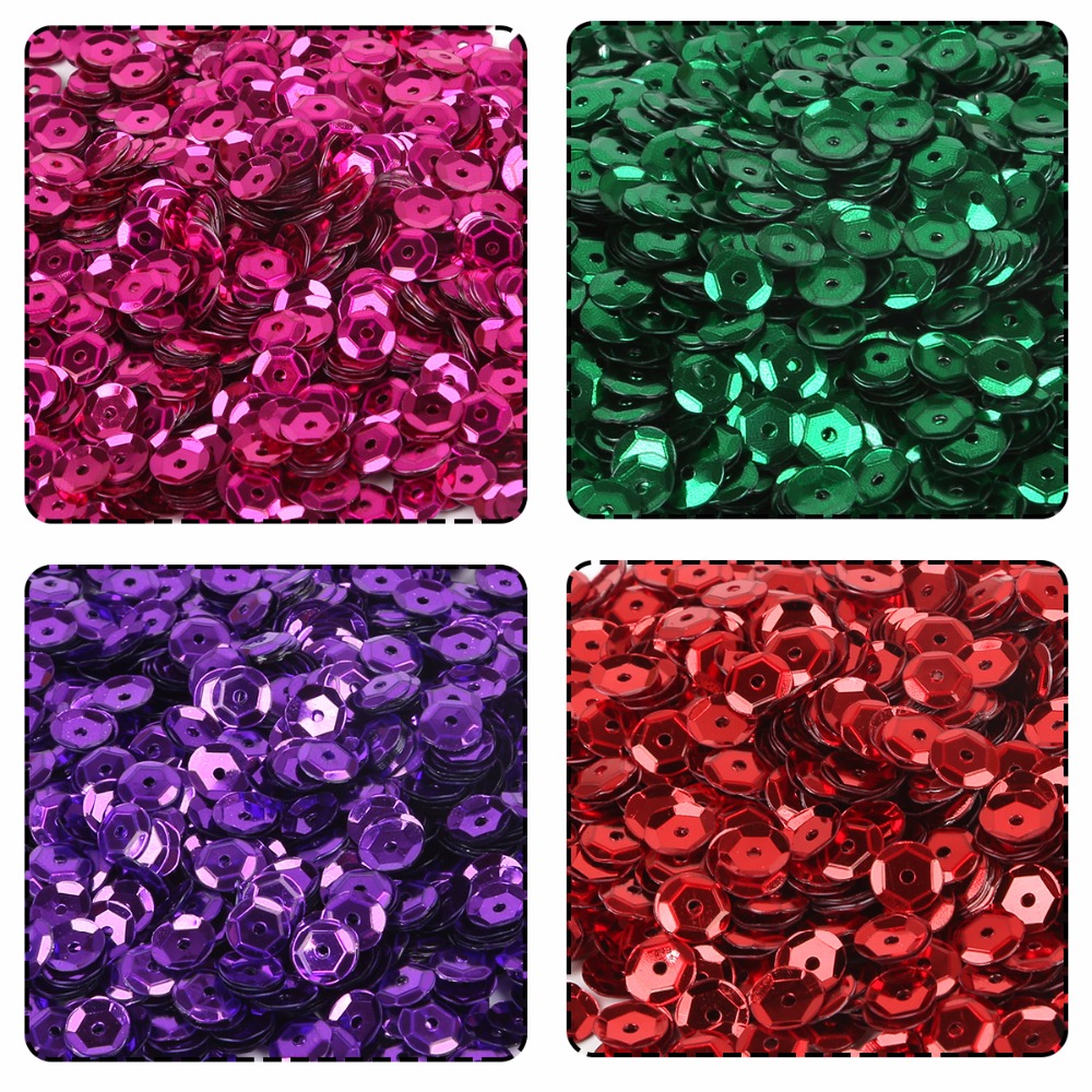 20g Silver Cup Sequin 6mm Flat - Art Craft Cup recension och pris