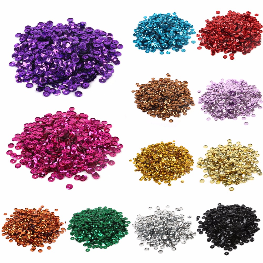 20g Silver Cup Sequin 6mm Flat - Art Craft Cup recension och pris