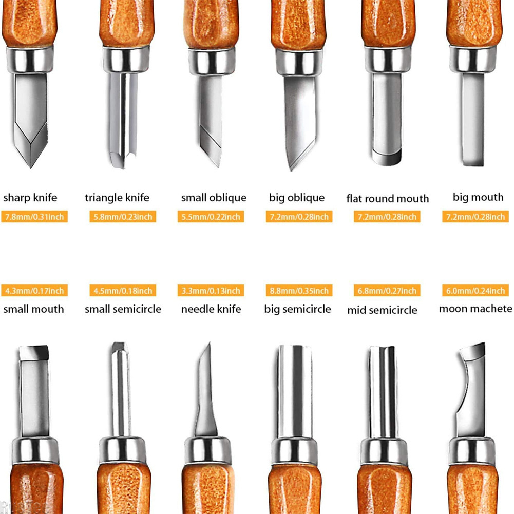 12Pcs SK2 Woodworking Carving  - Art Craft Bag recension och pris
