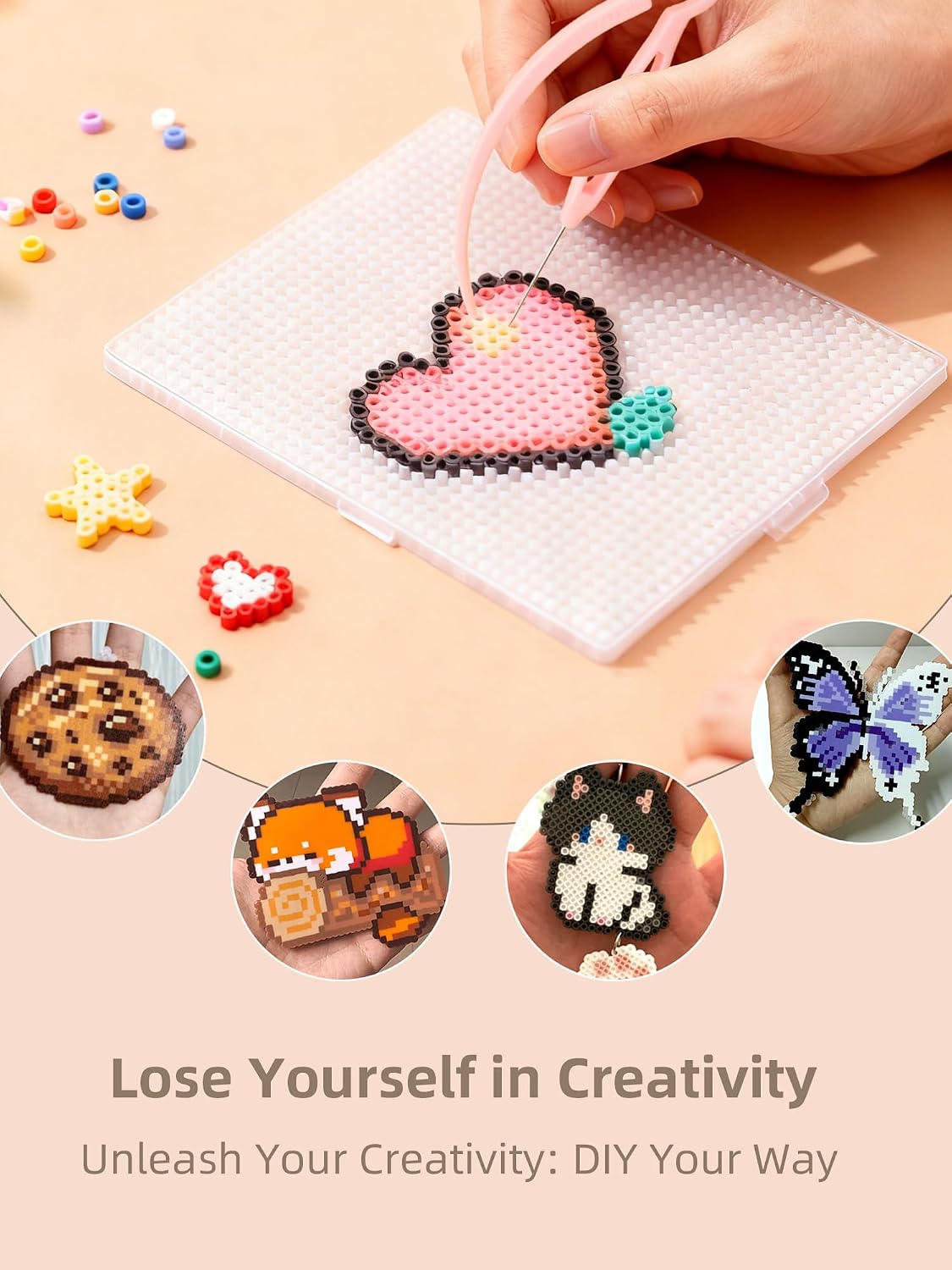 Fuse Beads Kit-Easy DIY-96 Col - Art Crafts recension och pris