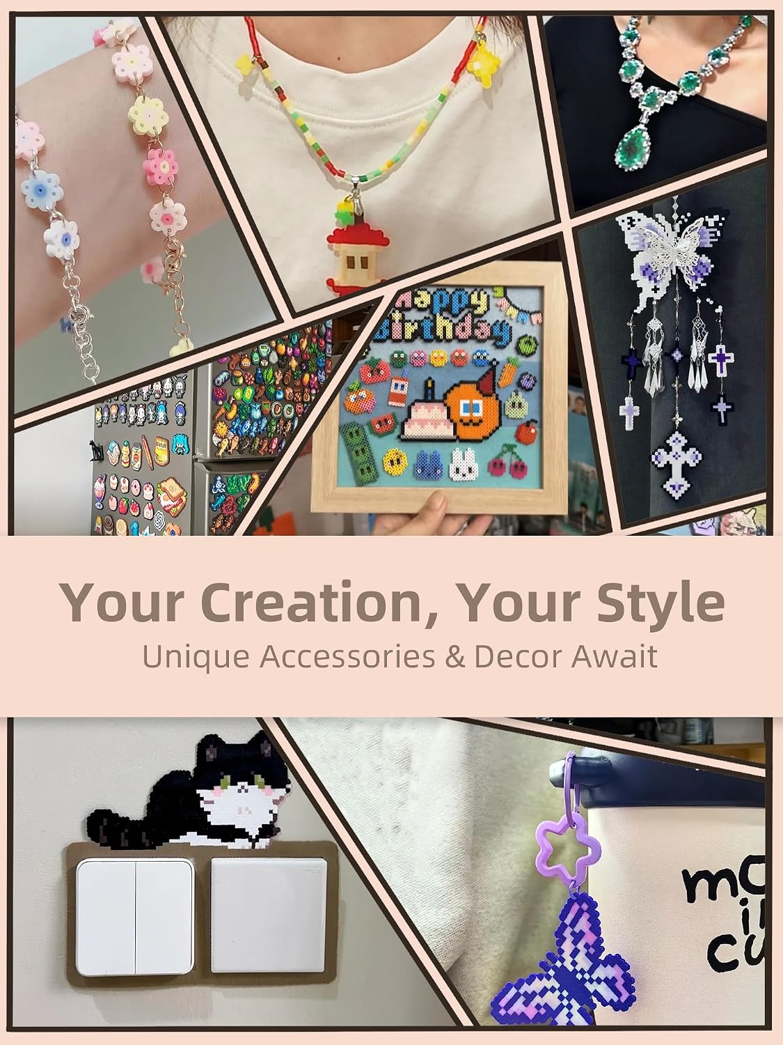 Fuse Beads Kit-Easy DIY-96 Col - Art Crafts recension och pris